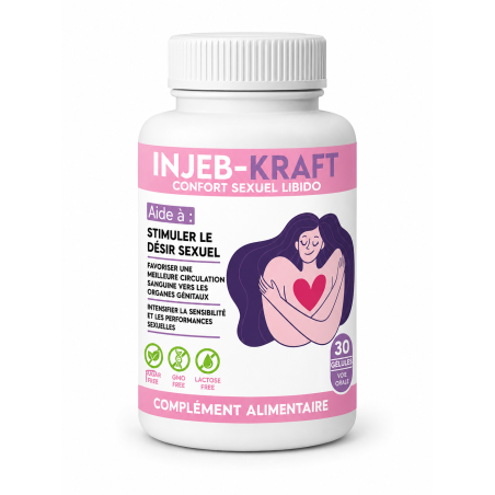INJEB KRAFT confort sexuel - libido 30 GÉLULES