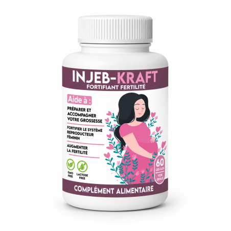 INJEB KRAFT Fertilité – Fortifiant 60 GÉLULES