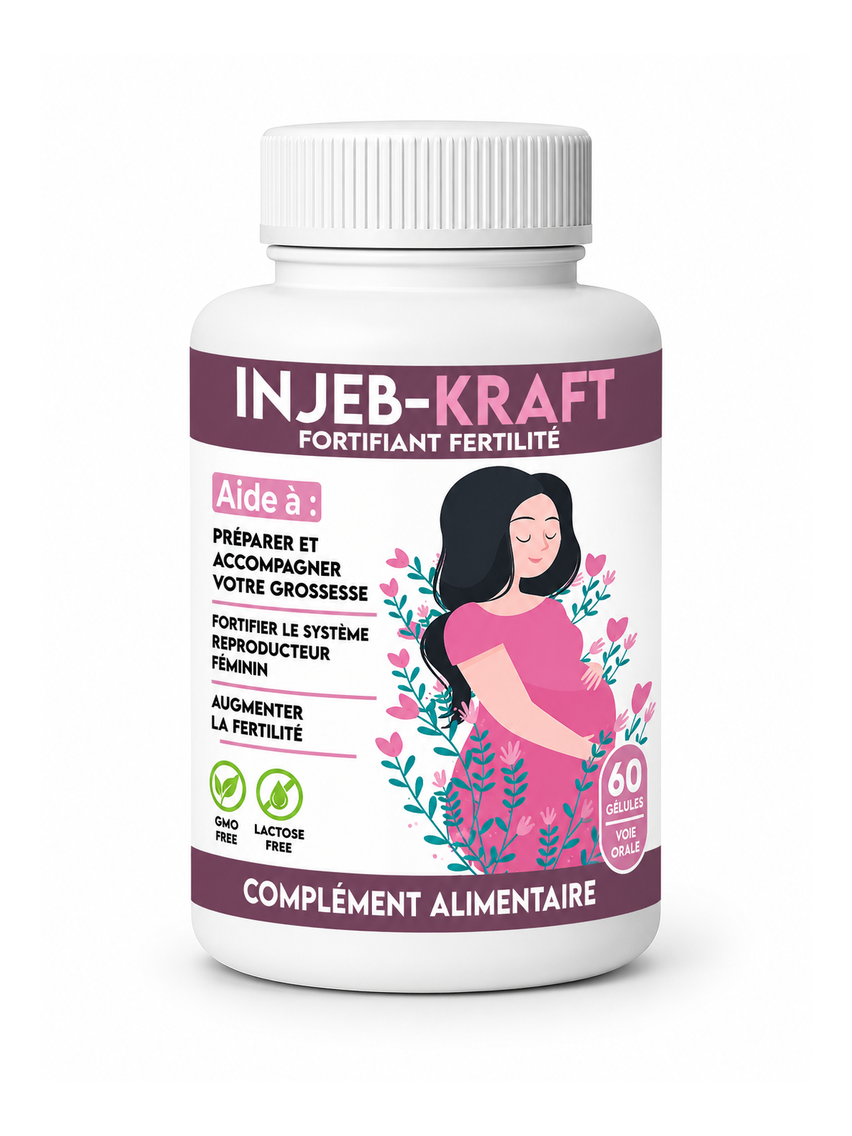 INJEB KRAFT Fertilité – Fortifiant 60 GÉLULES