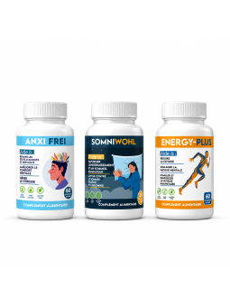 Pack Sérénité & Vitalité (Anxifrei + Somniwohl + Energy-Plus)