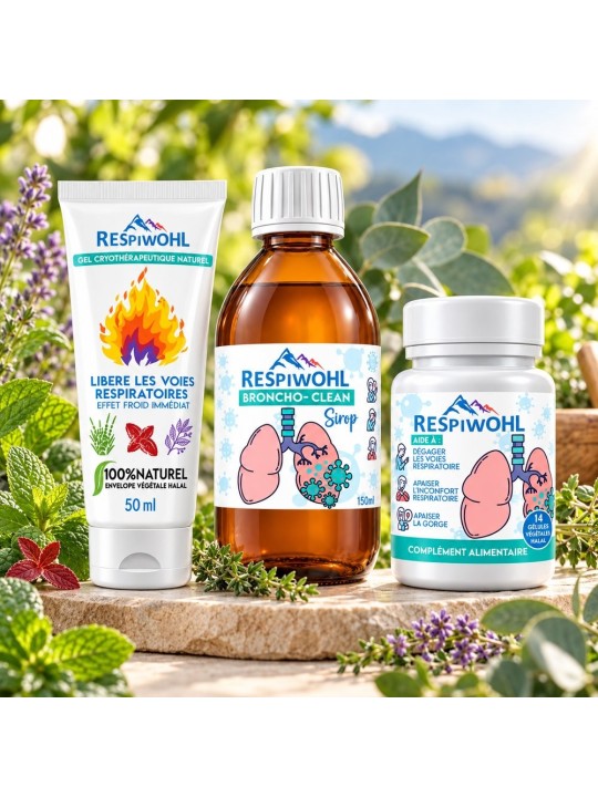 Pack Respiwohl – Sirop, Gélules & Gel Cryo Offert | Naturshop