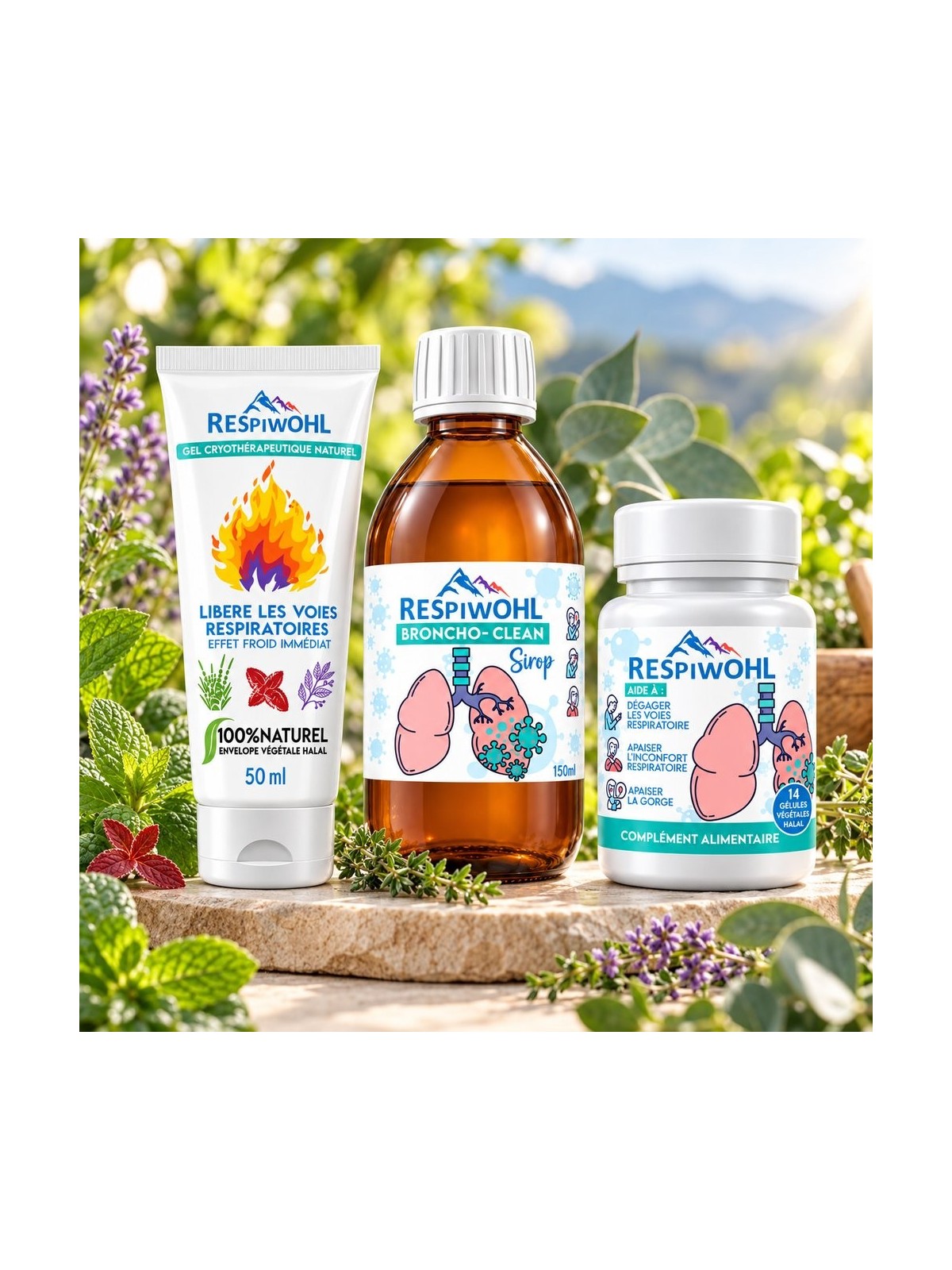 Pack Respiwohl – Sirop, Gélules & Gel Cryo Offert | Naturshop