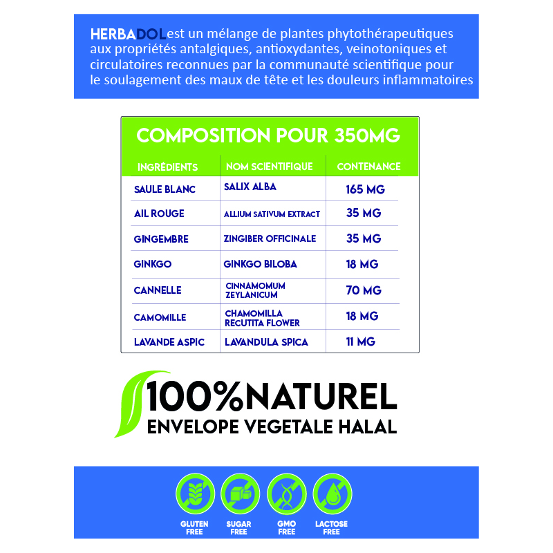 HERBADOL 30 GÉLULES